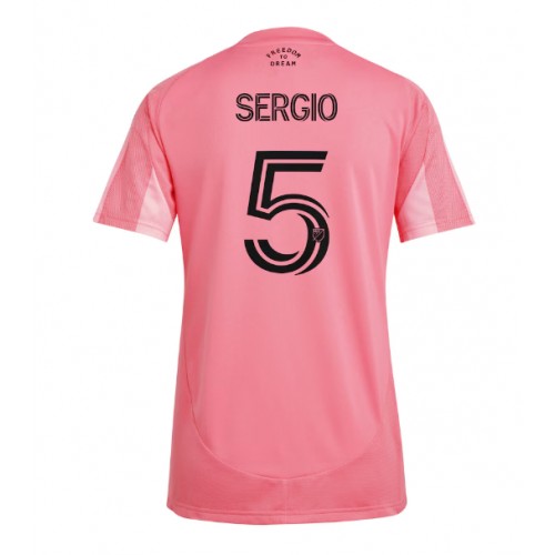 Inter Miami Sergio Busquets #5 Replica Home Stadium Shirt for Women 2025-26 Short Sleeve Inter Miami Sergio Busquets #5 Replica Home Stadium Shirt for Women 2025-26 Short Sleeve